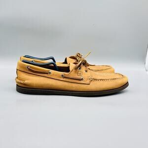 Sperry Shoes Mens 13 Brown Leather Top Sider Boat Moc Toe Casual Comfort